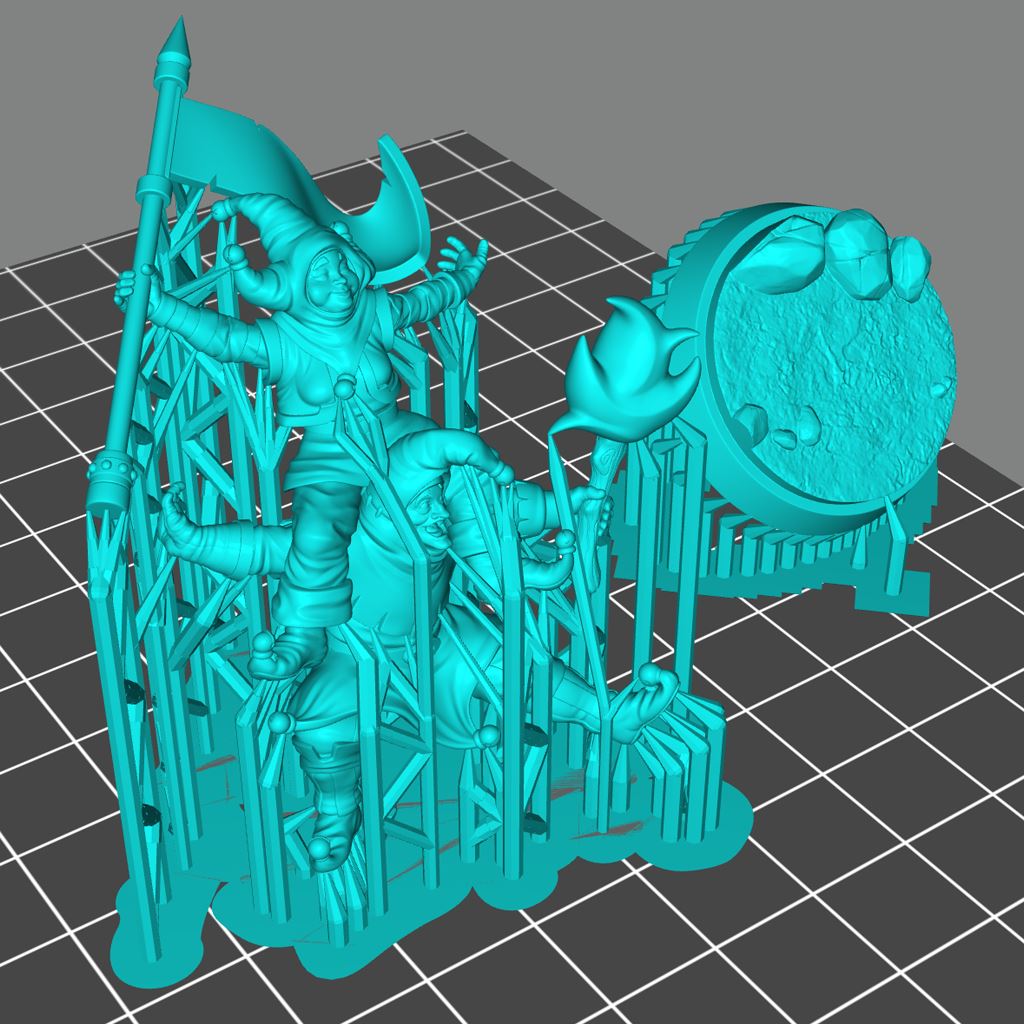 Carnival Harlequins 3D Model - NOV2020 STLMiniatures