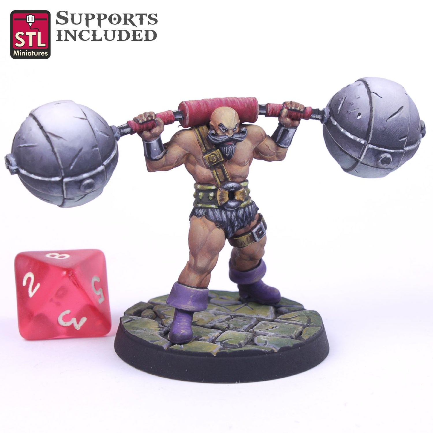 Carnival StrongMan 3D Model - NOV2020 STLMiniatures