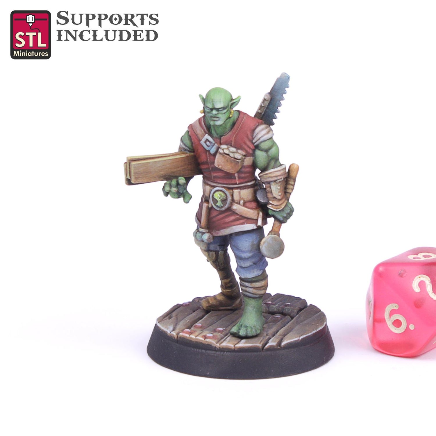 Carpenter Orc Printable 3D Model STLMiniatures