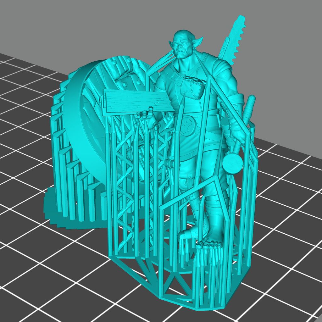 Carpenter Orc Printable 3D Model STLMiniatures