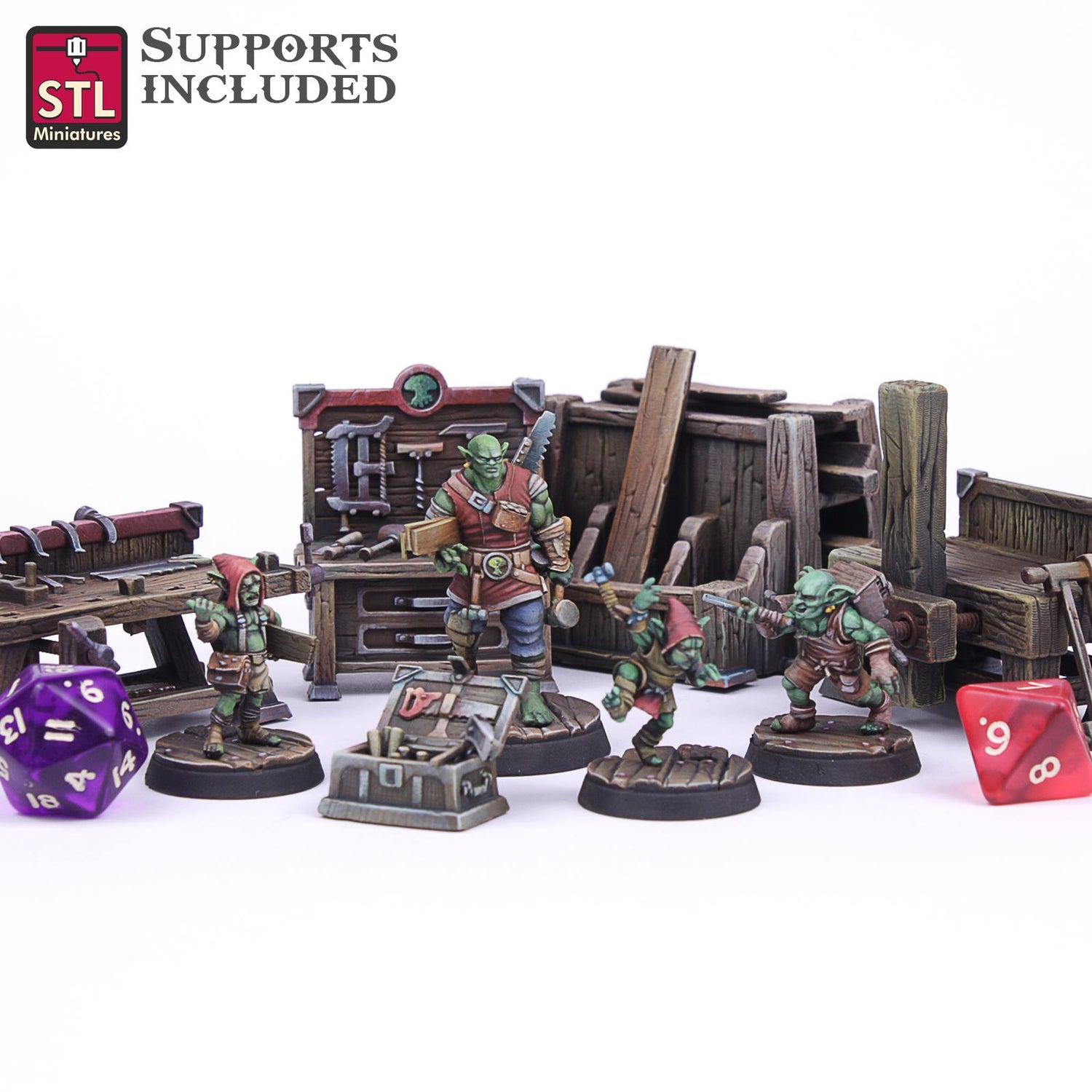 Carpenter Set Printable 3D Model STLMiniatures