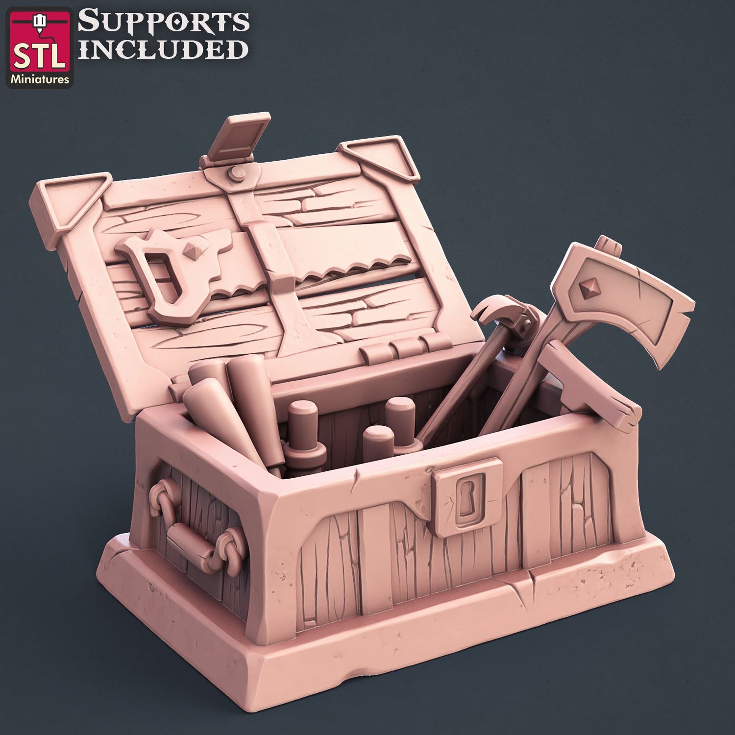 Carpenter Toolbox Printable 3D Model STLMiniatures