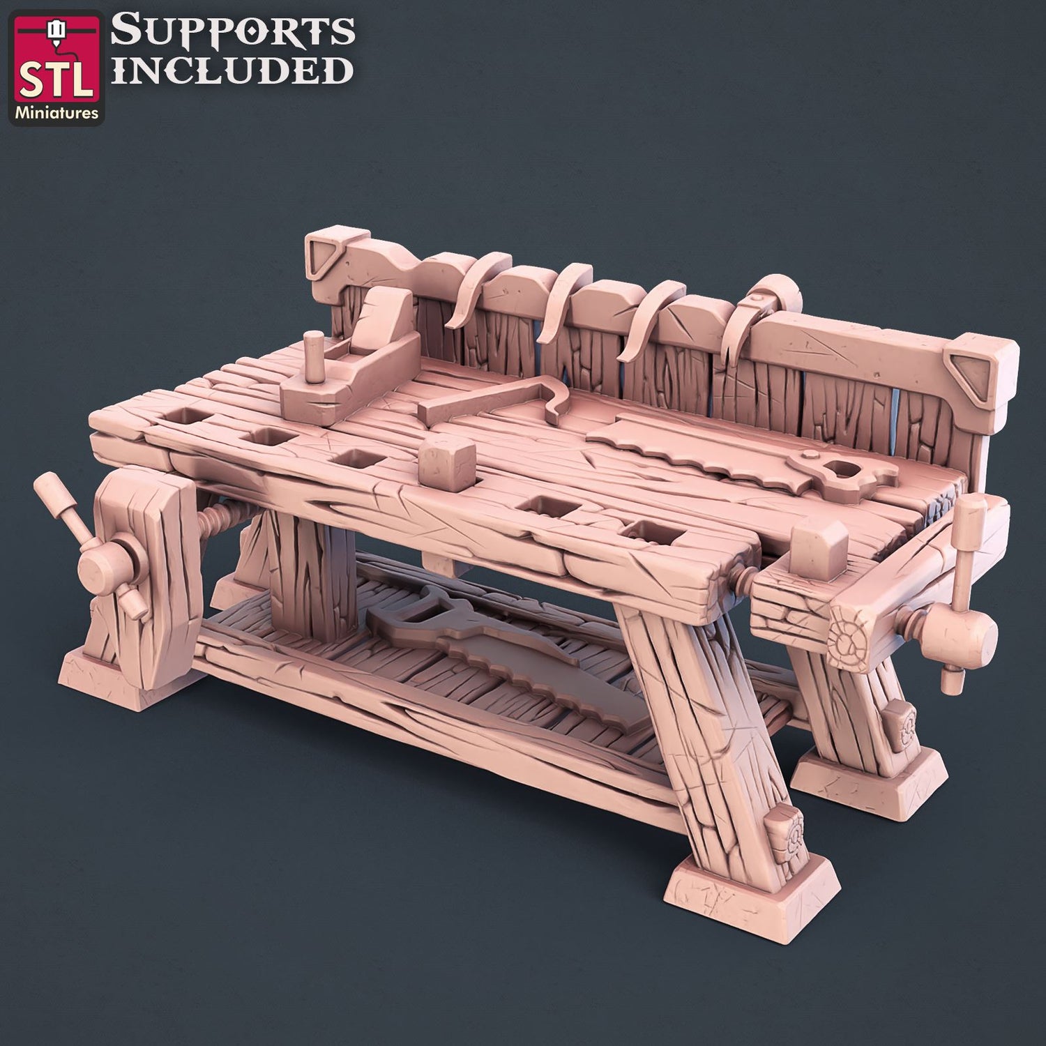 Carpenter Workbench A Printable 3D Model STLMiniatures