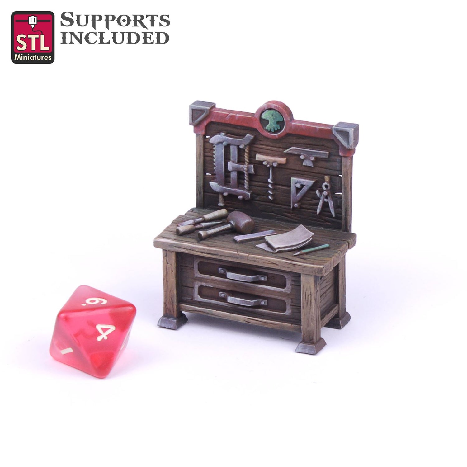 Carpenter Workbench B Printable 3D Model STLMiniatures