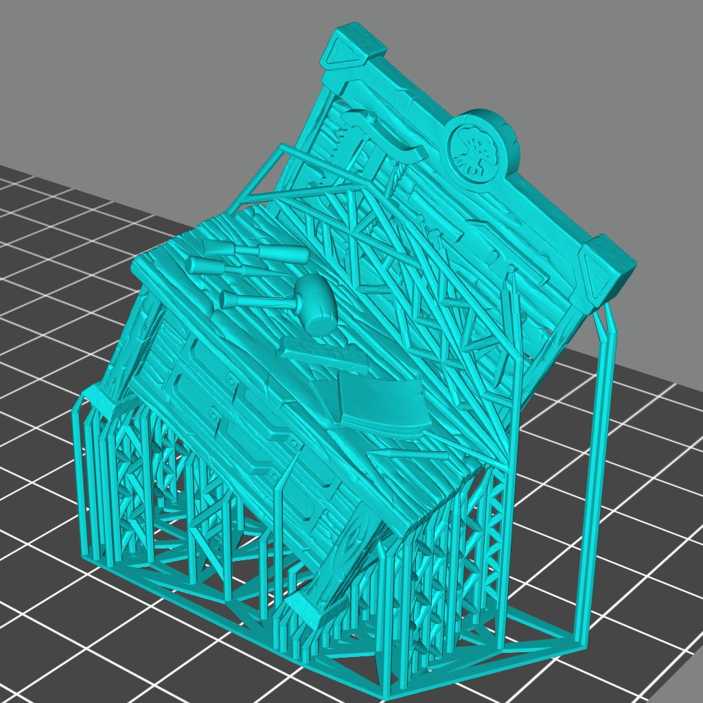 Carpenter Workbench B Printable 3D Model STLMiniatures