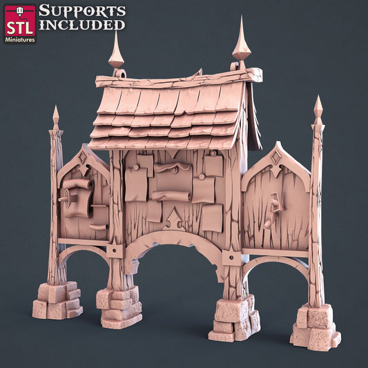 City Guard Quest Board Printable 3D Model STLMiniatures