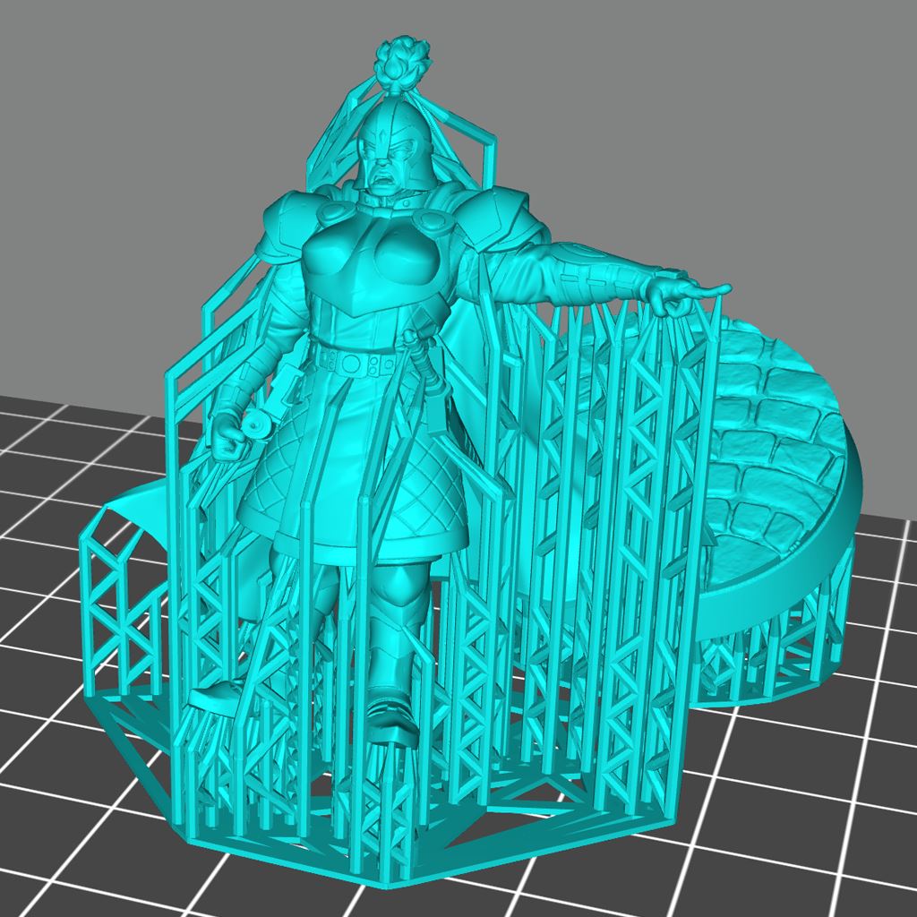City Guard Commander Printable 3D Model STLMiniatures