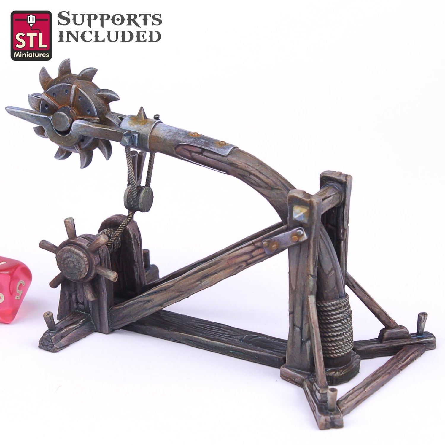 Cleric Catapult Disc Printable 3D Model STLMiniatures