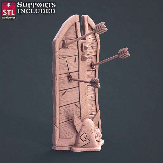 Cleric Shield Wall Printable 3D Model STLMiniatures
