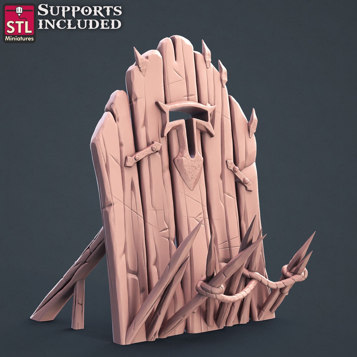 Cleric Spike Wall Printable 3D Model STLMiniatures