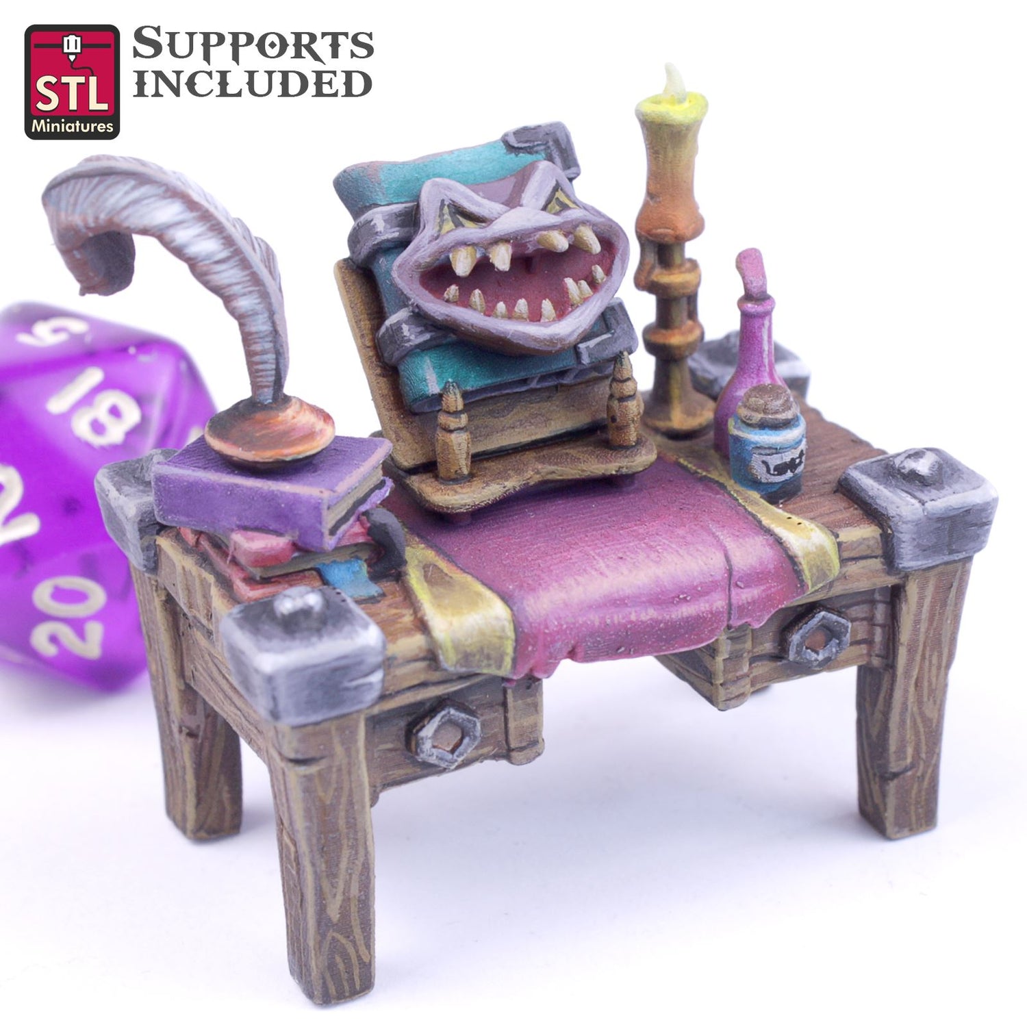 DarkWizard Set 3D Model - DIC2020 STLMiniatures