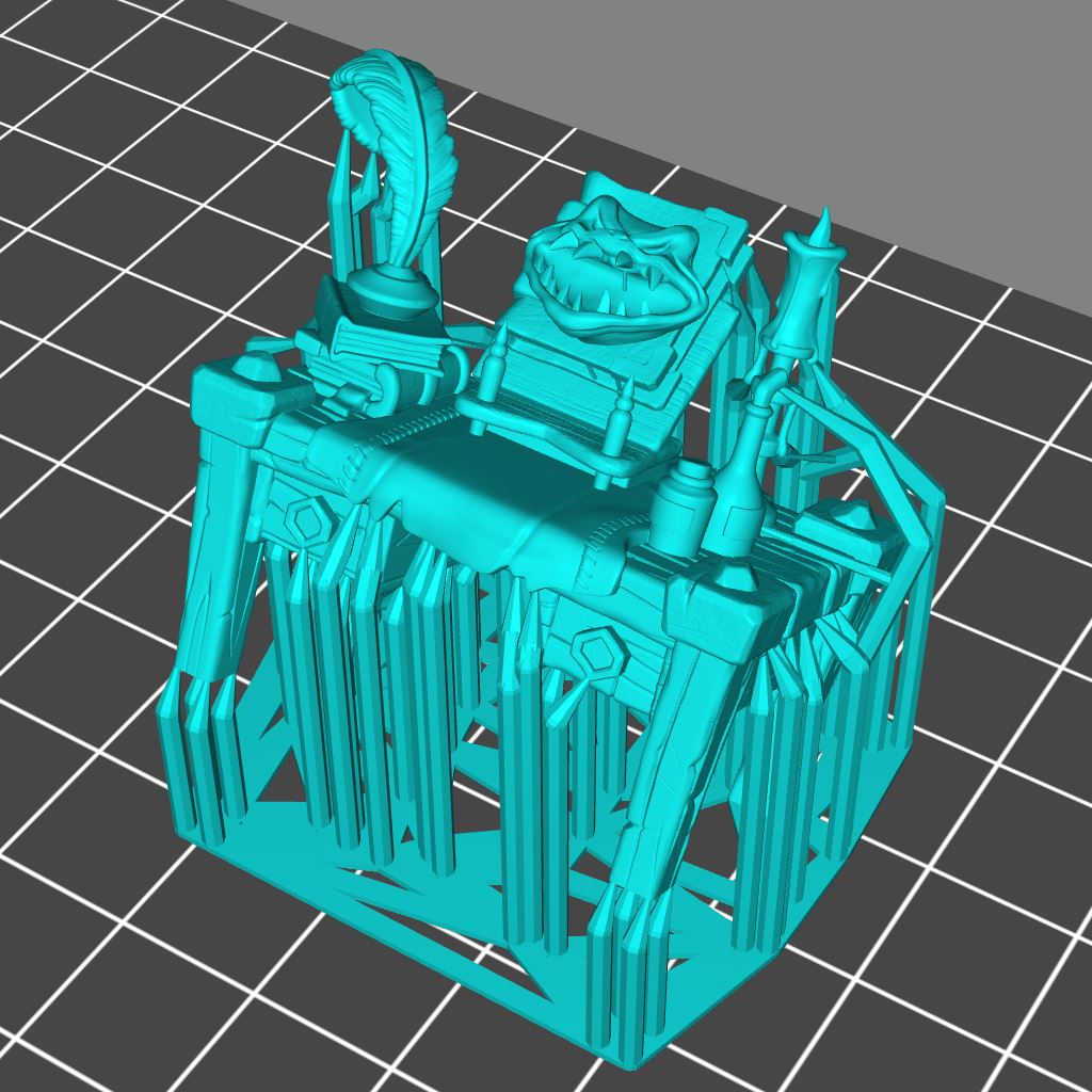 DarkWizard Desk 3D Model - DIC2020 STLMiniatures