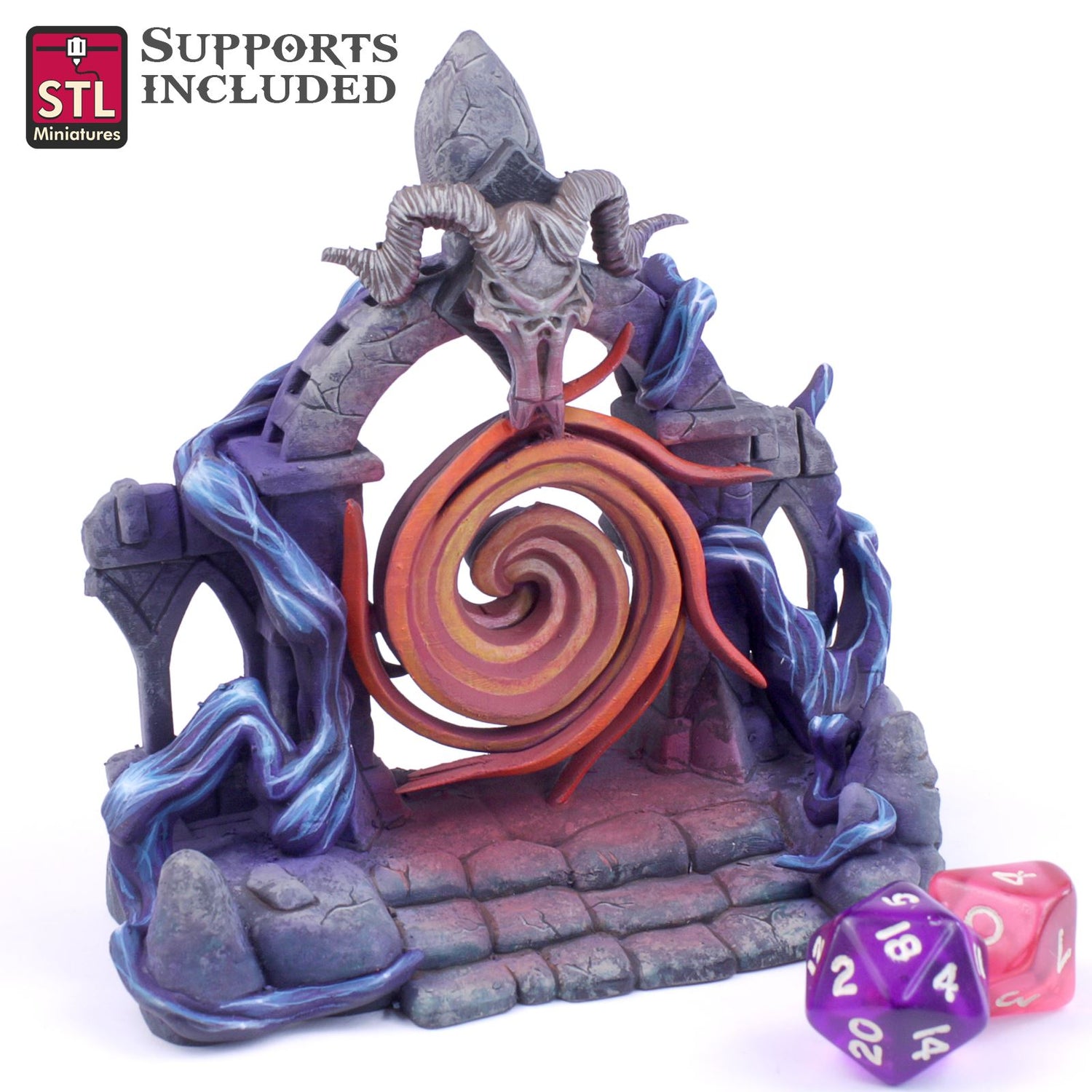 DarkWizard Portal 3D Model - DIC2020 STLMiniatures