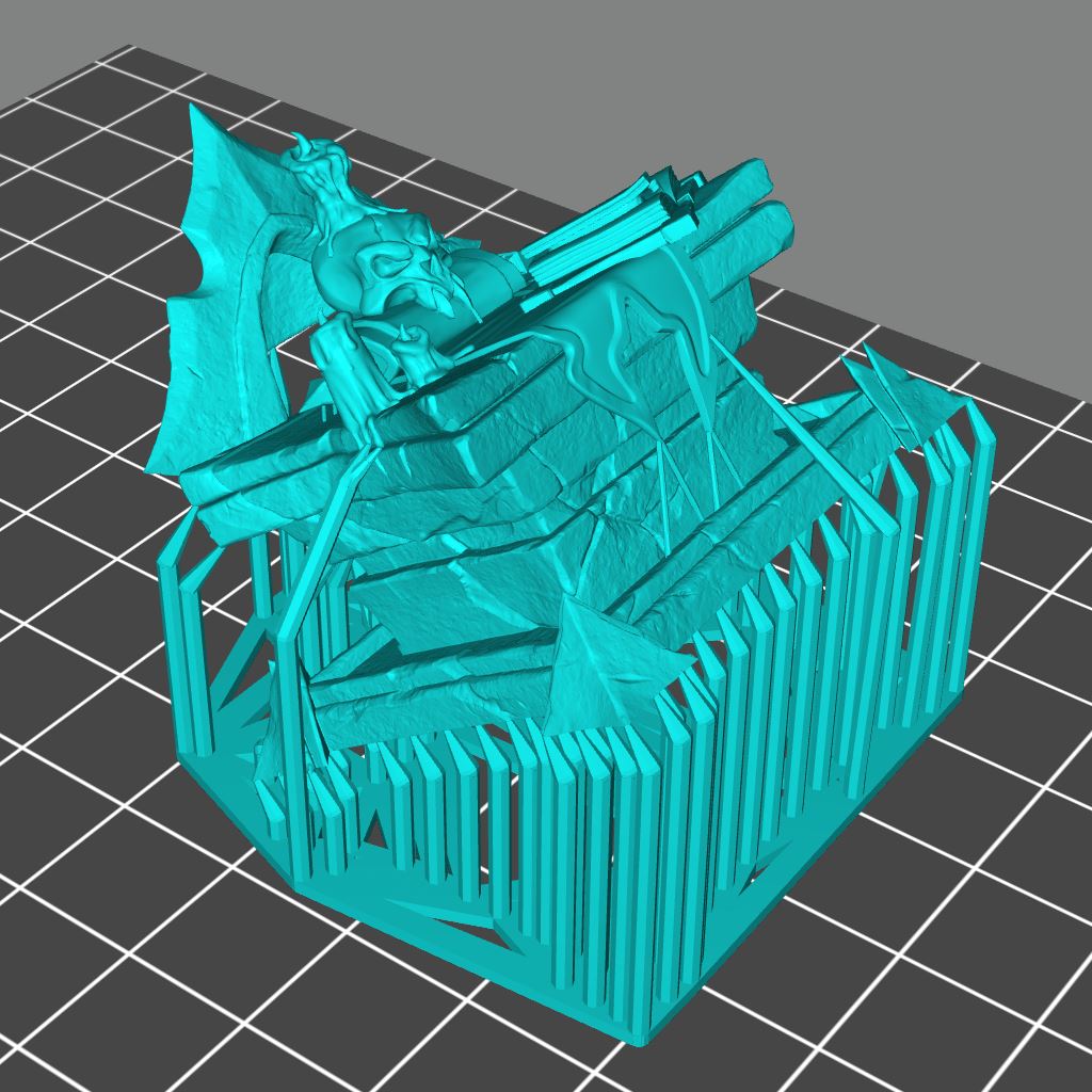 DarkWizard Sacrifice Altar 3D Model - DIC2020 STLMiniatures