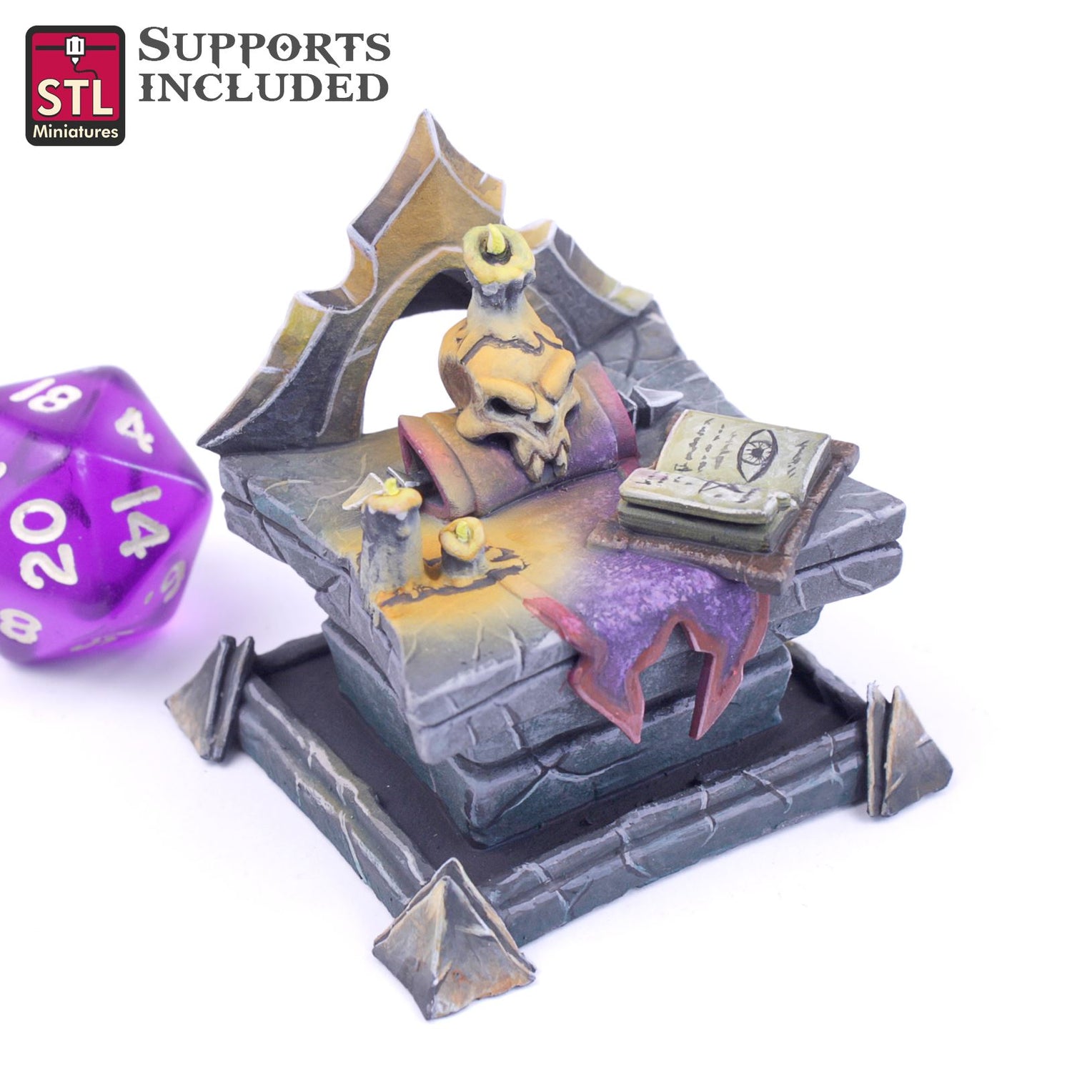 DarkWizard Sacrifice Altar 3D Model - DIC2020 STLMiniatures