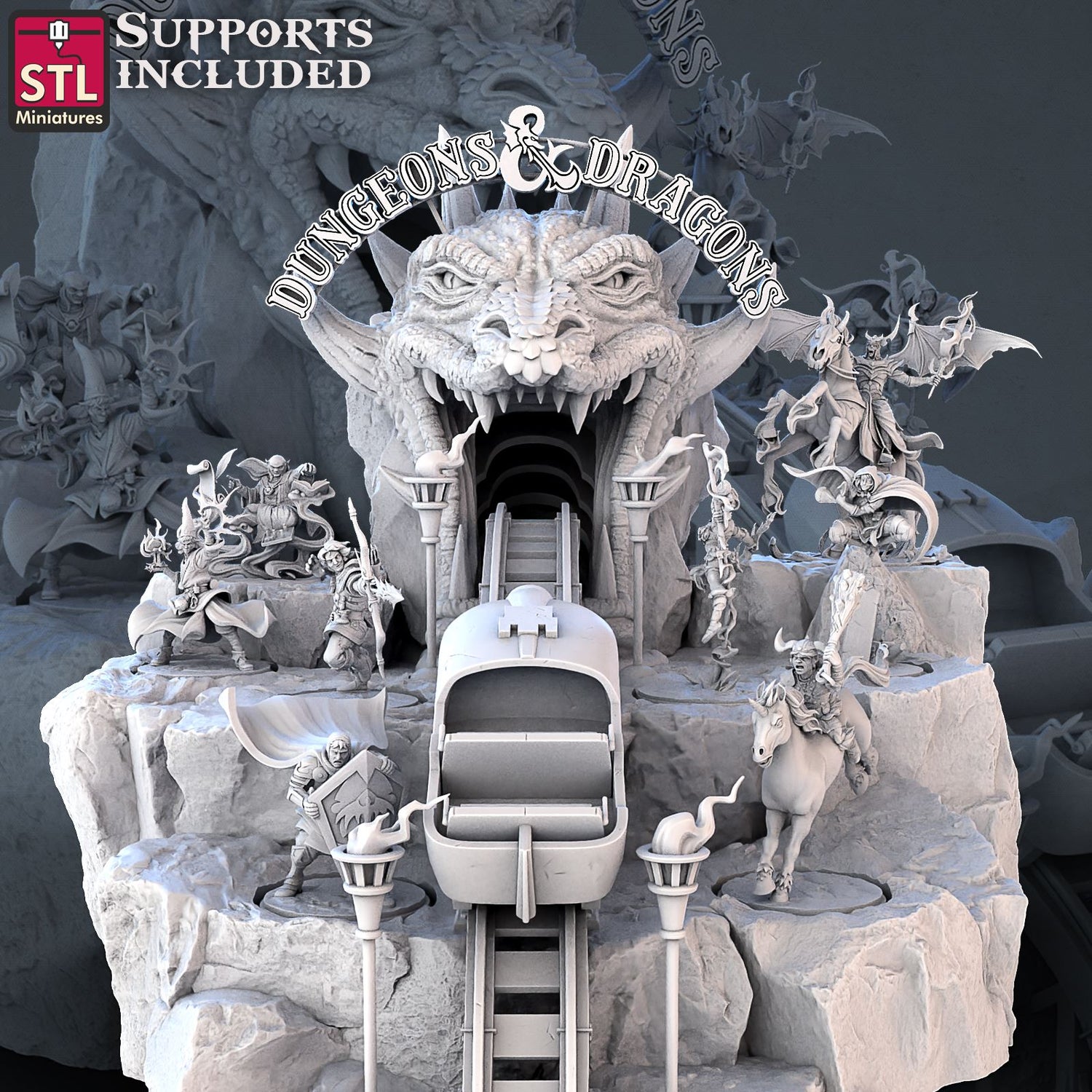 Dungeons and Dragons Tribute Set STLMiniatures