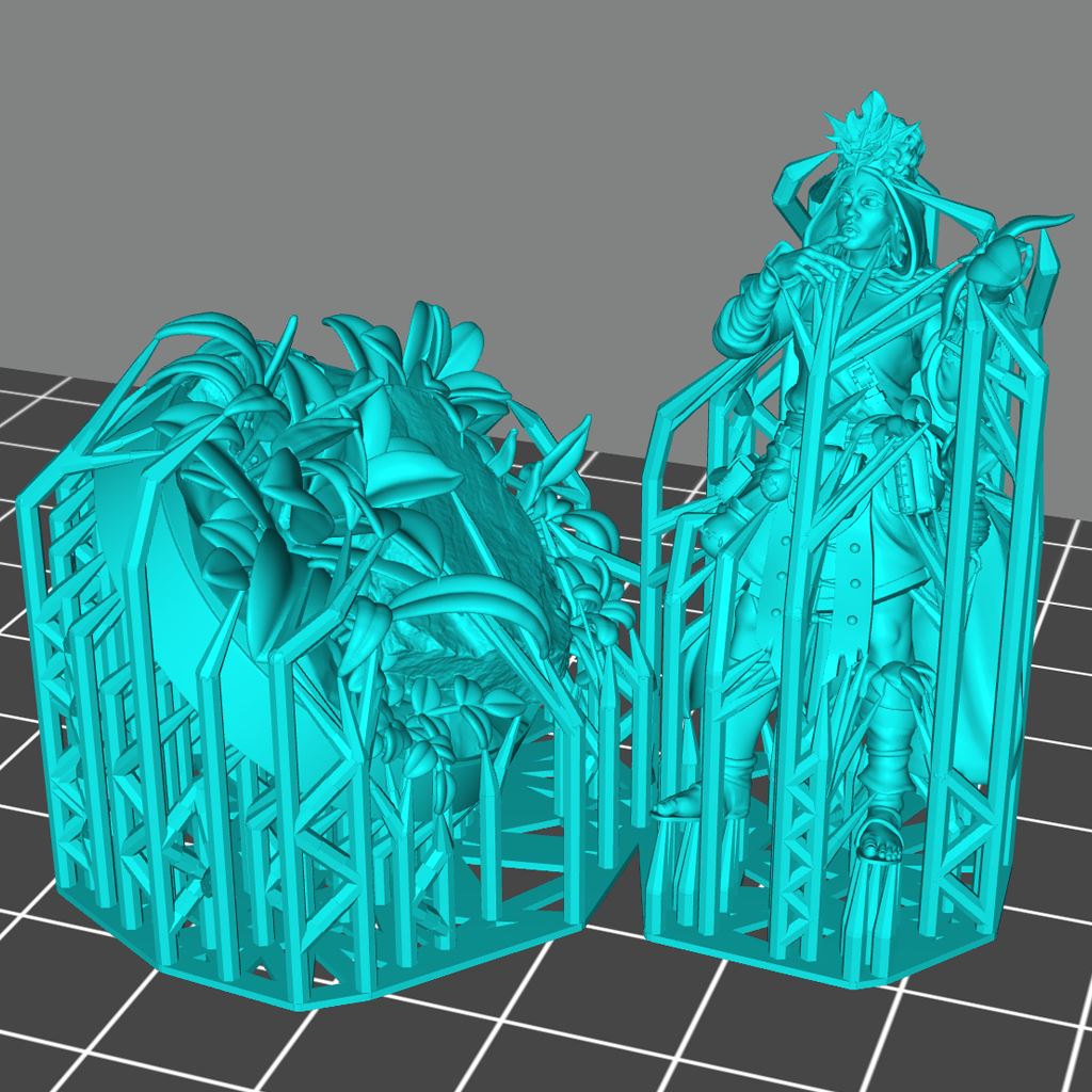 Druid Female Printable 3D Model STLMiniatures