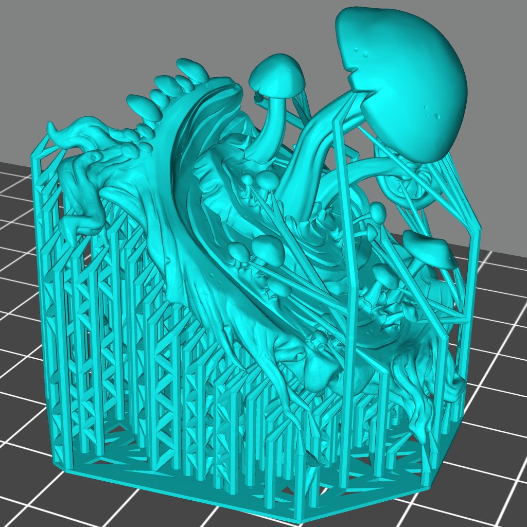 Druid Mushrooms Printable 3D Model STLMiniatures