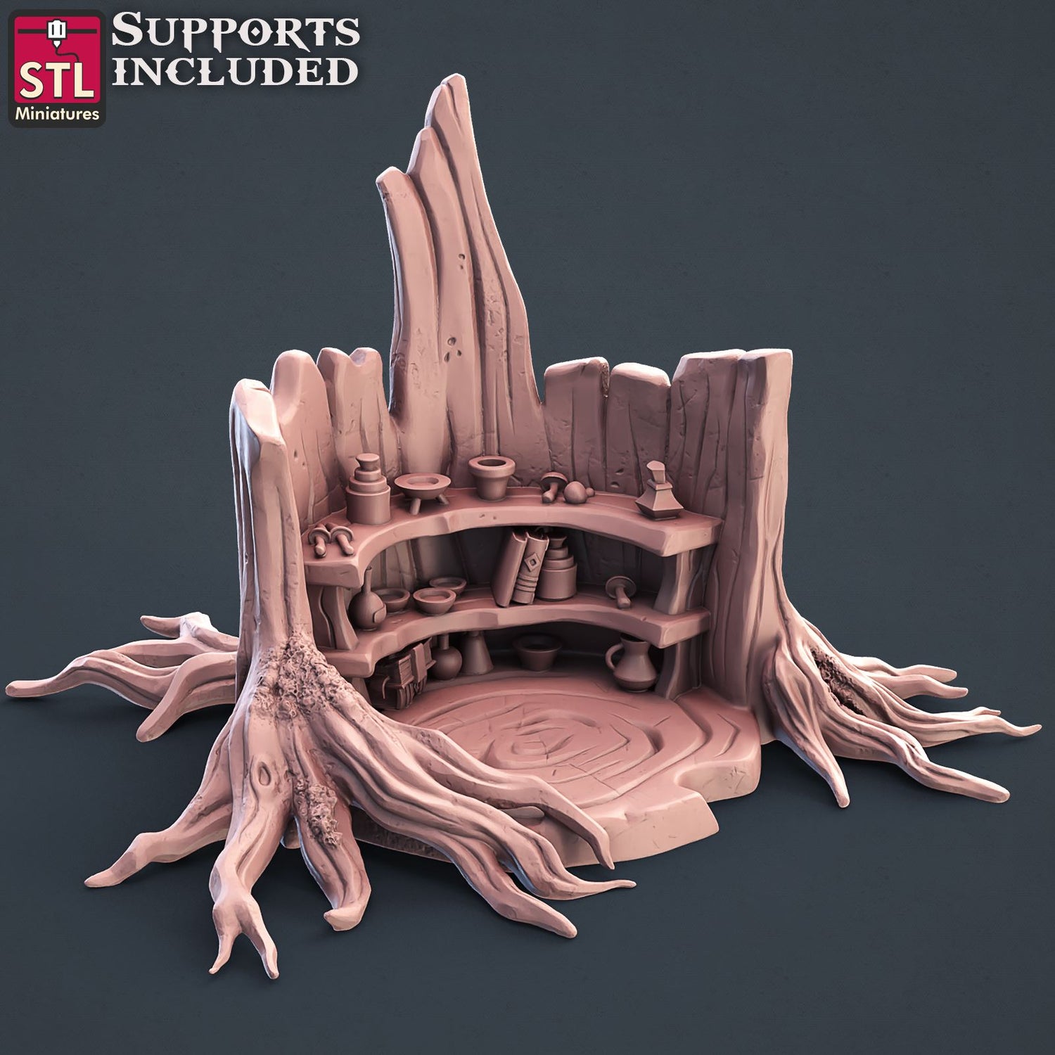 Druids Set Printable 3D Model STLMiniatures