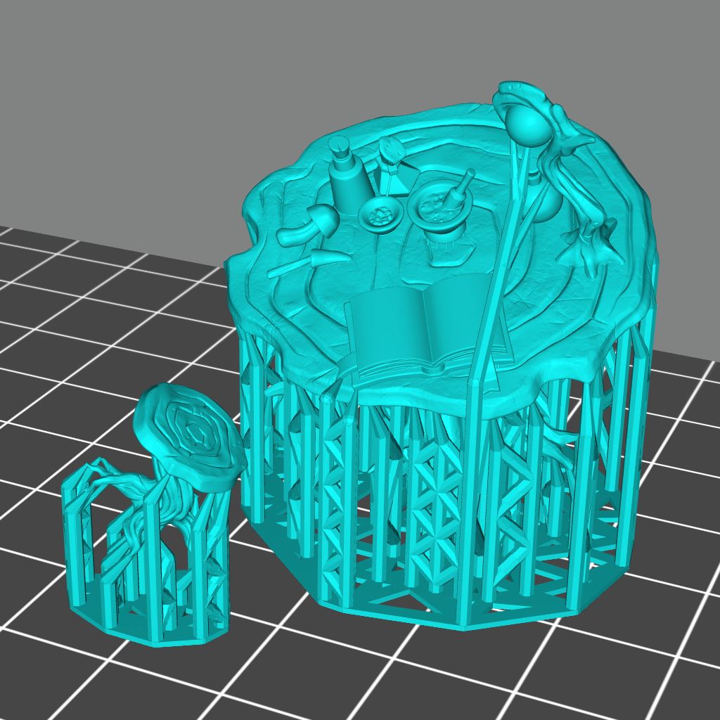 Druid Table Printable 3D Model STLMiniatures