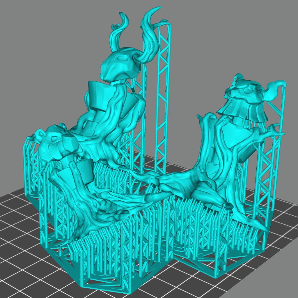 Druid Totems Printable 3D Model STLMiniatures
