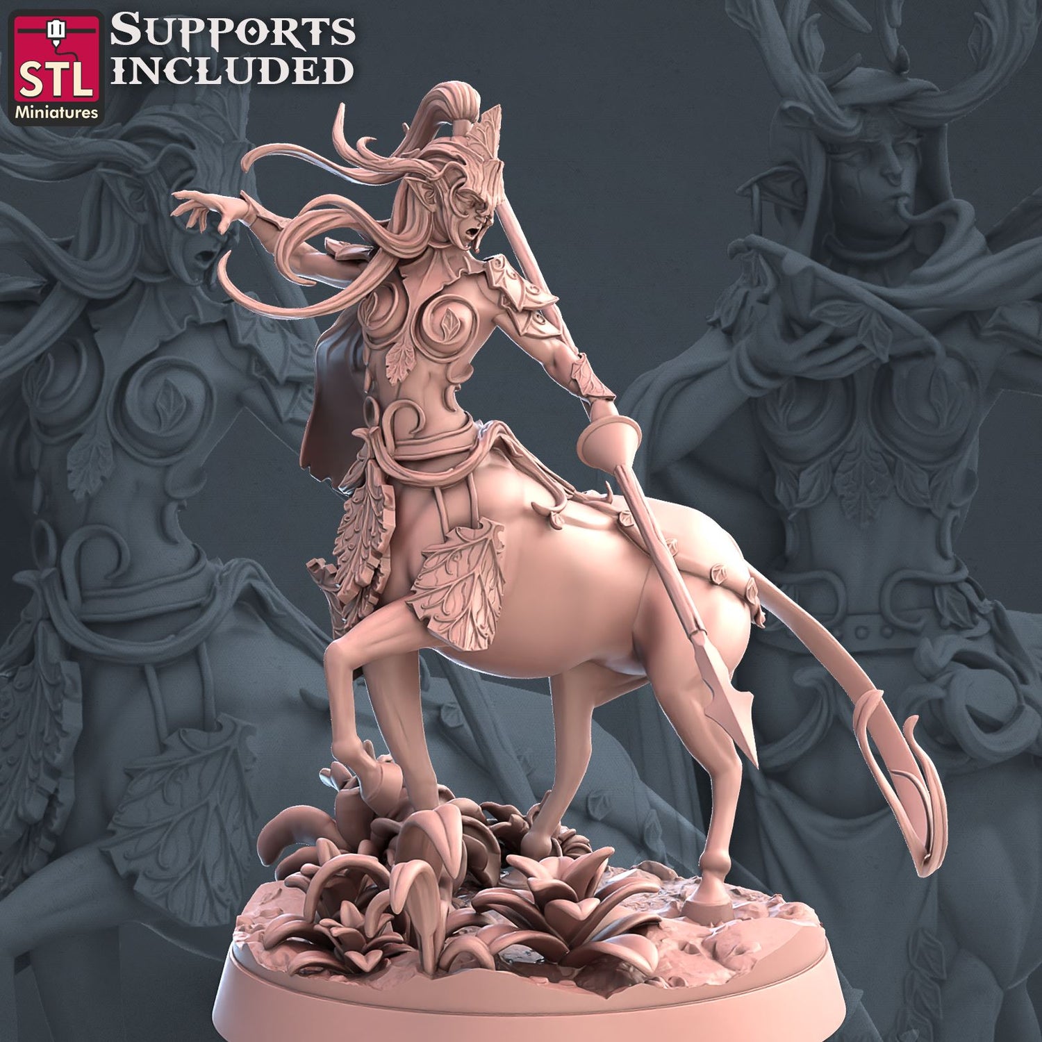 Elf Centaurs Set Scale Models STLMiniatures