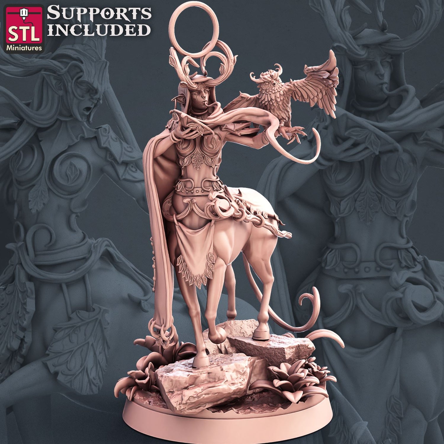 Elf Centaurs Set Scale Models STLMiniatures