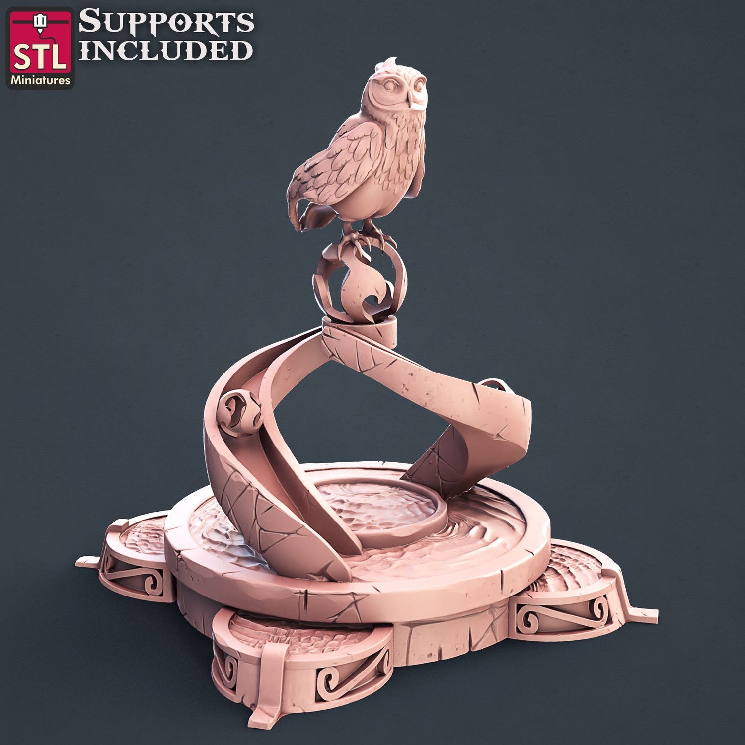 Elf Fountain Scale Models STLMiniatures