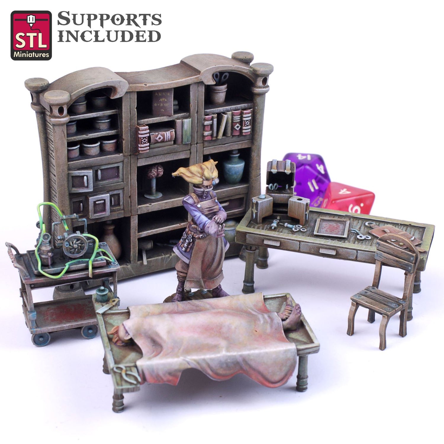 Embalmer Set Printable 3D Model STLMiniatures