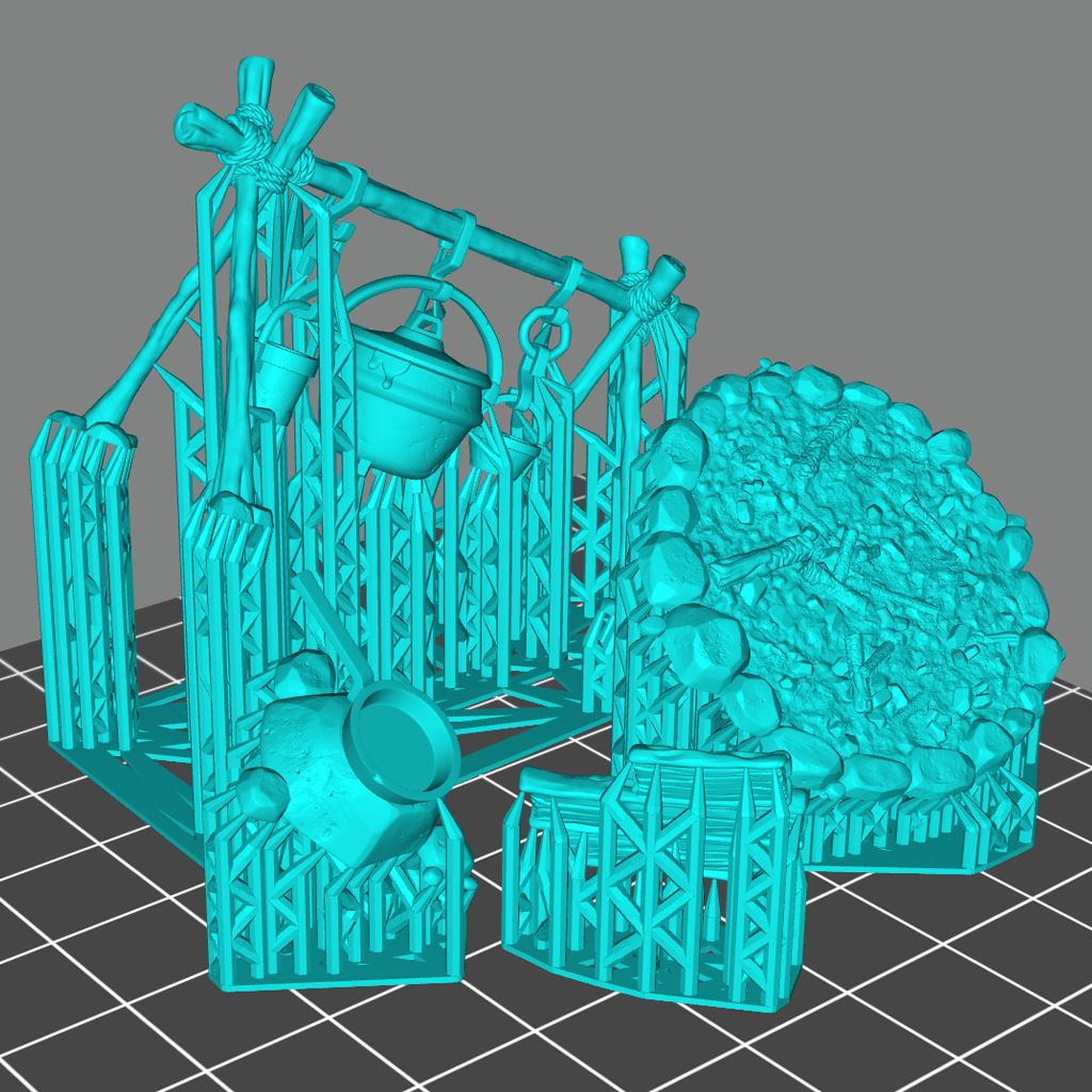 Explorer Fireplace Printable 3D Model STLMiniatures
