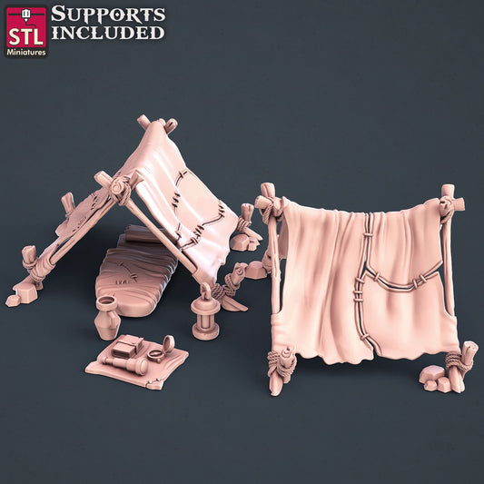 Explorer Tents Printable 3D Model STLMiniatures
