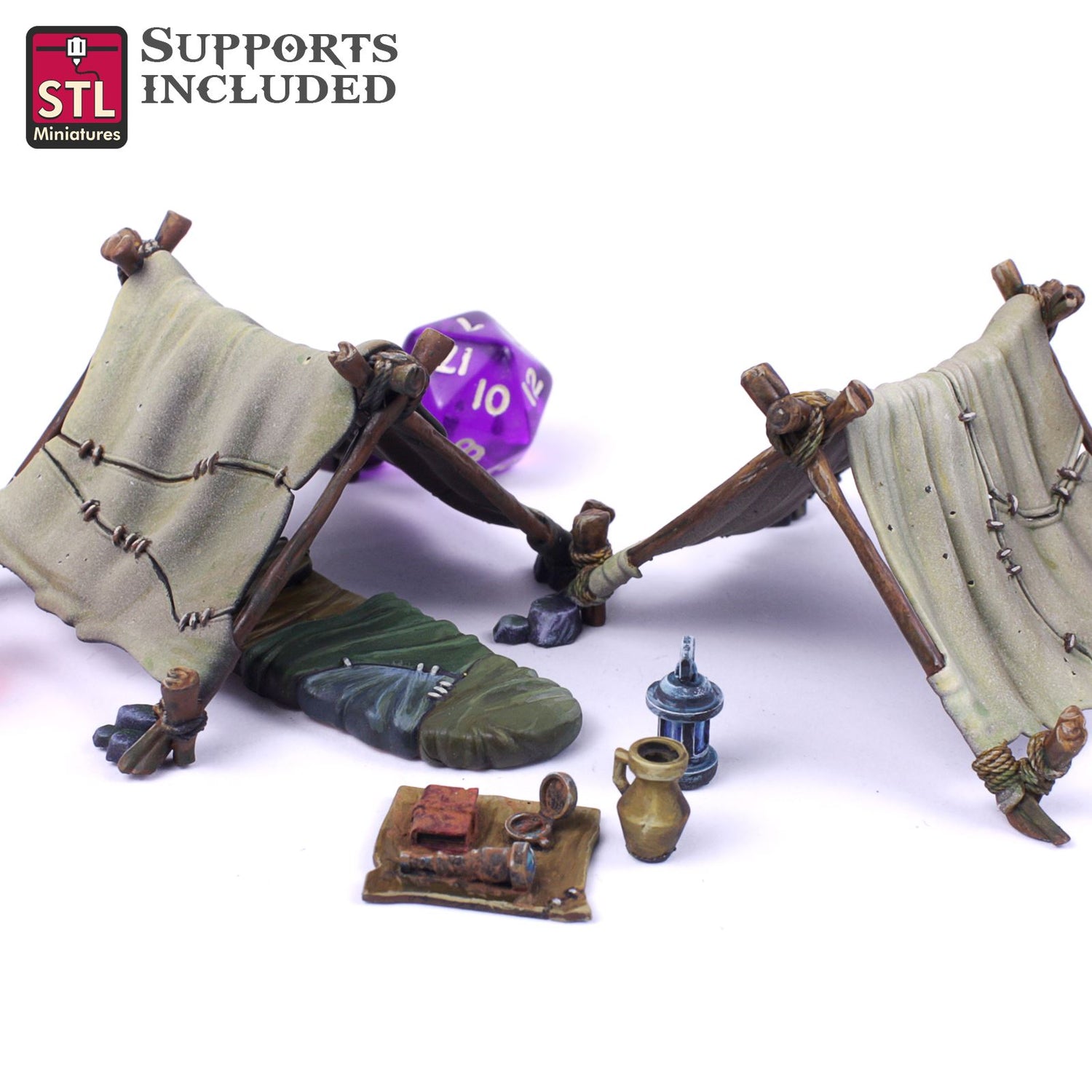 Explorer Tents Printable 3D Model STLMiniatures