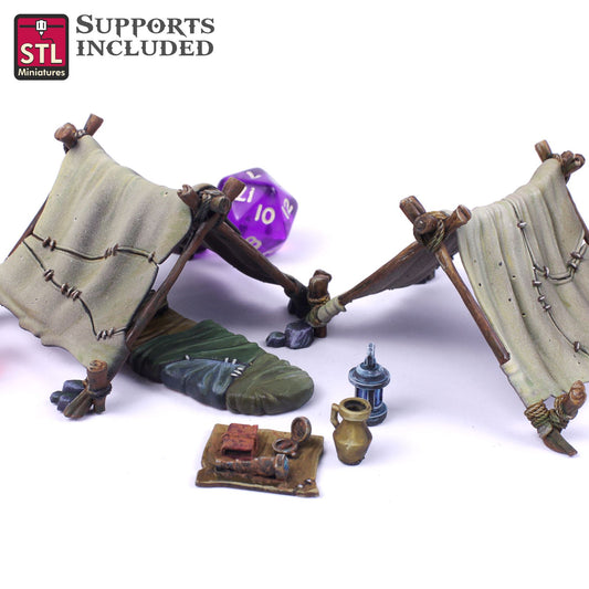 Explorer Tents Printable 3D Model STLMiniatures