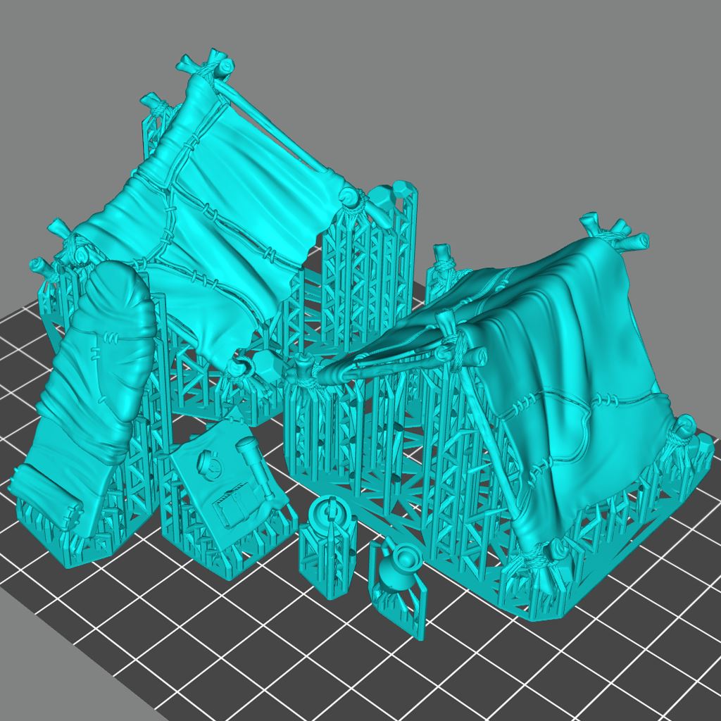 Explorer Tents Printable 3D Model STLMiniatures