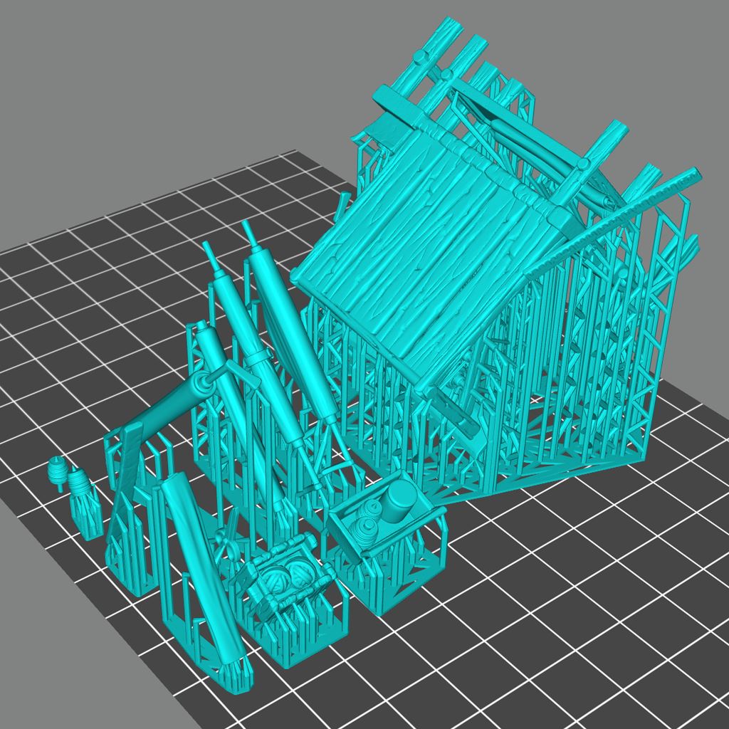 Fabric Seller Set Printable Scale Model STLMiniatures