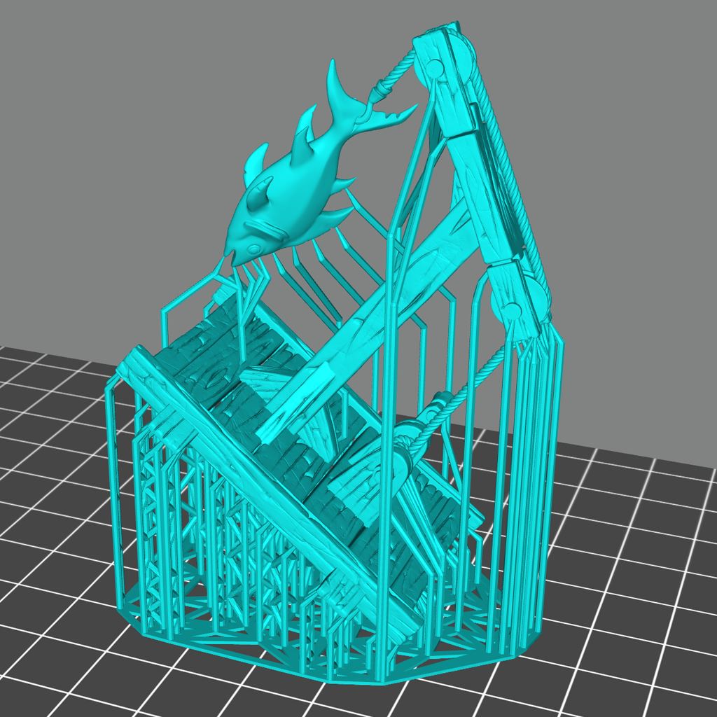 Fisherman Set Printable 3D Model STLMiniatures