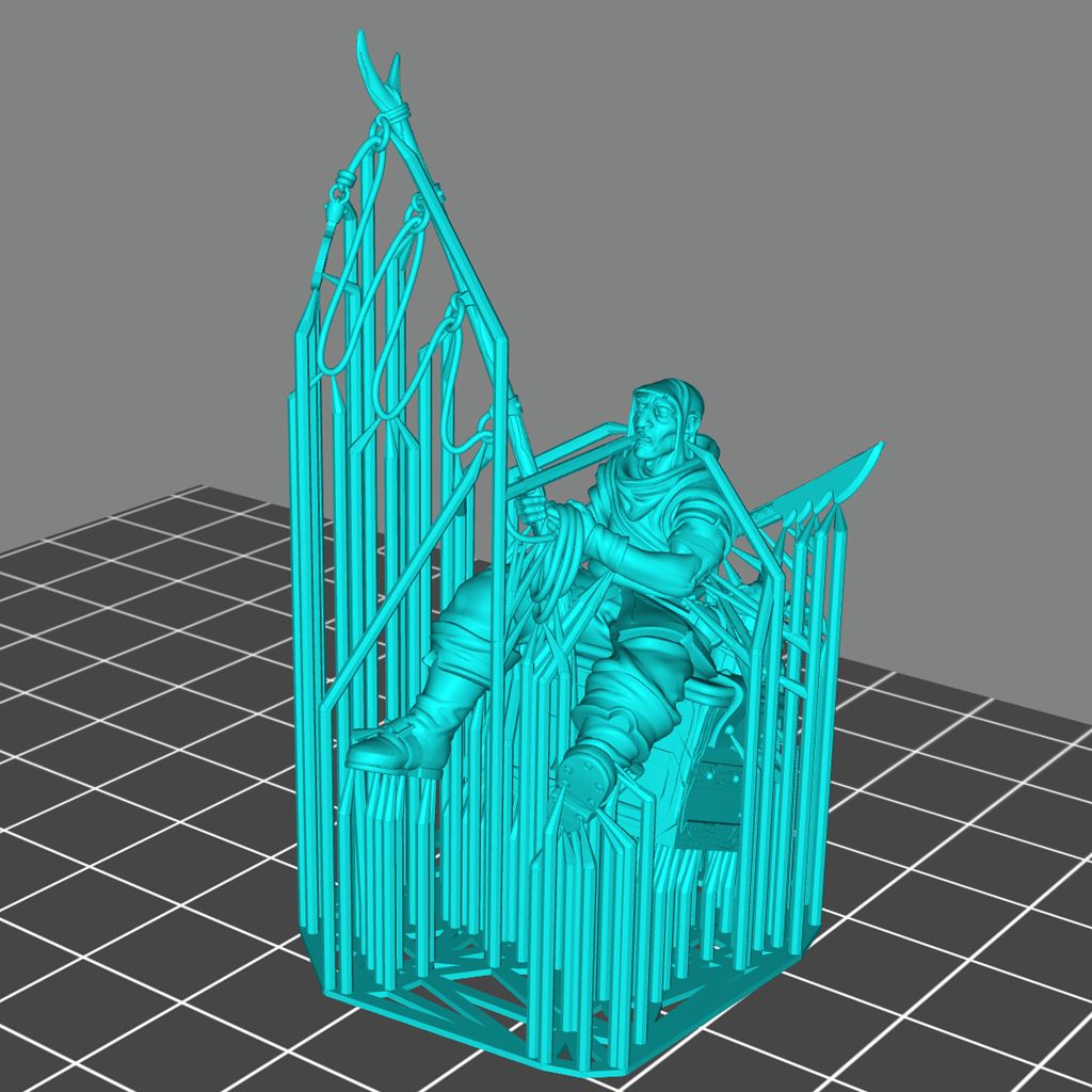 Fisherman Printable 3D Model STLMiniatures
