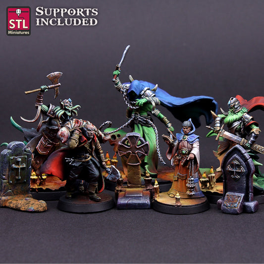Graveyard Set Printable 3D Model STLMiniatures