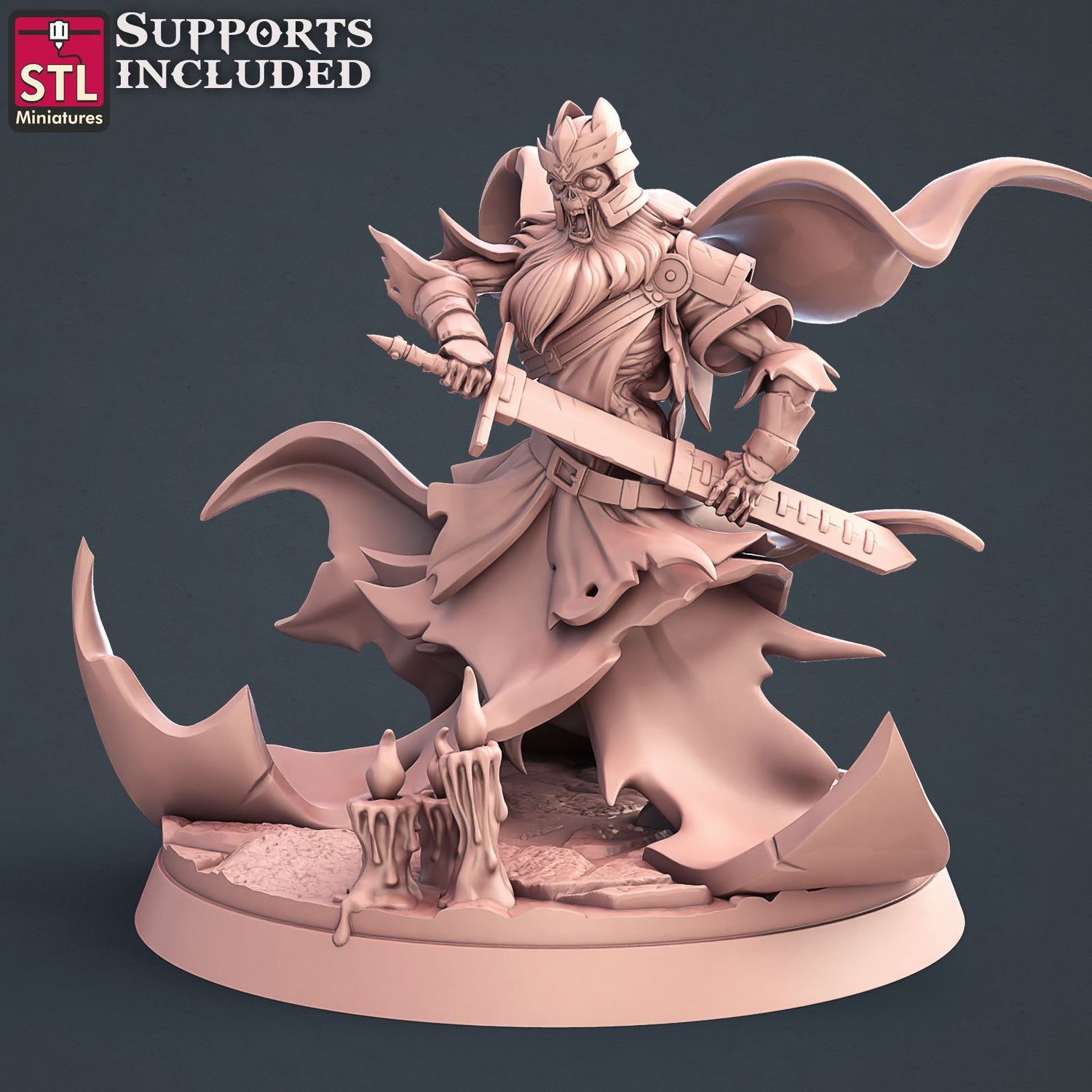Wraith B Printable 3D Model STLMiniatures