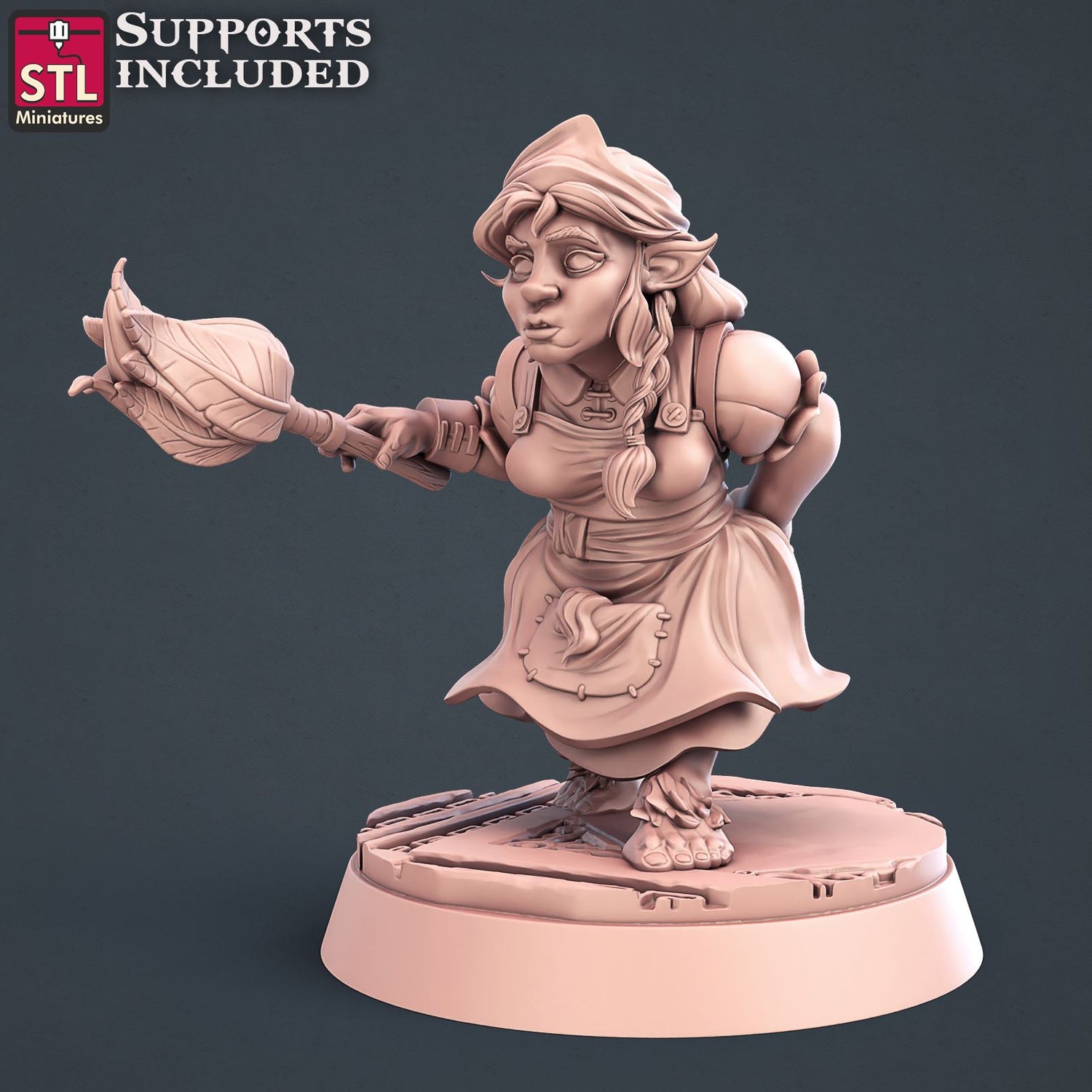 Guild Master Butler Female Printable 3D Model STLMiniatures