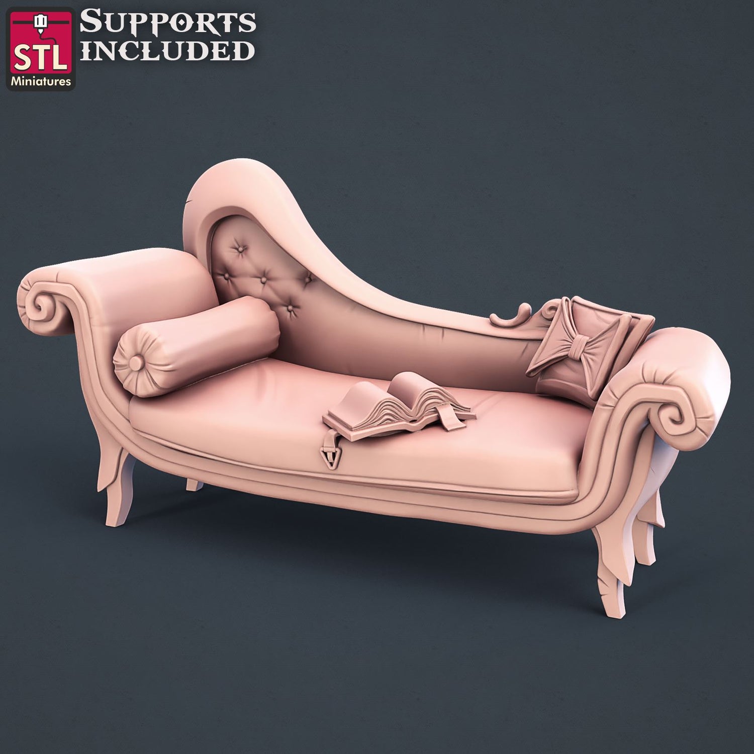 Guild Master Couch Printable 3D Model STLMiniatures