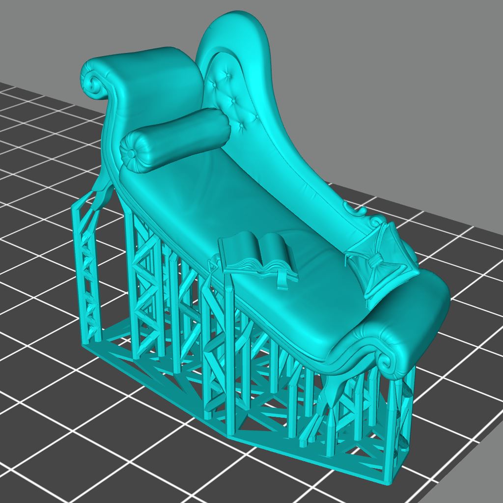Guild Master Couch Printable 3D Model STLMiniatures