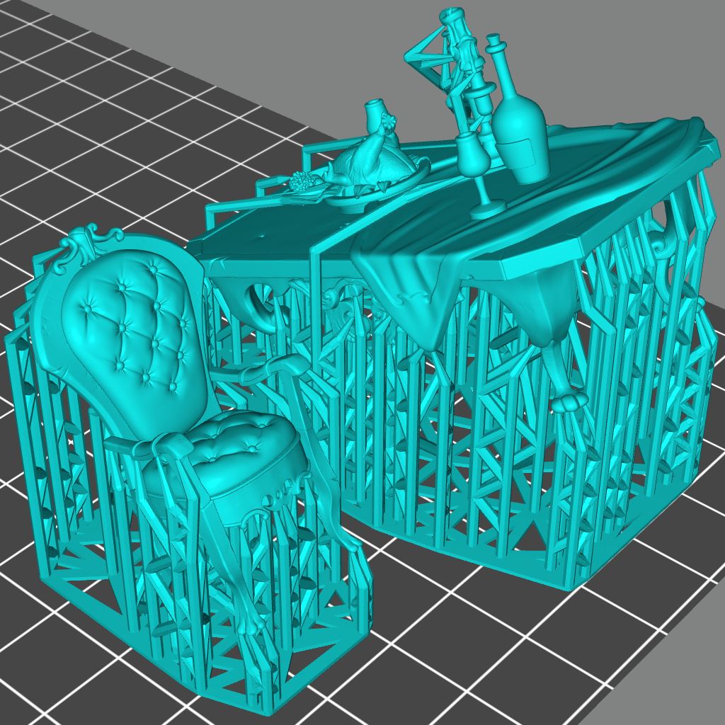 Guild Master Dinner Table Printable 3D Model STLMiniatures