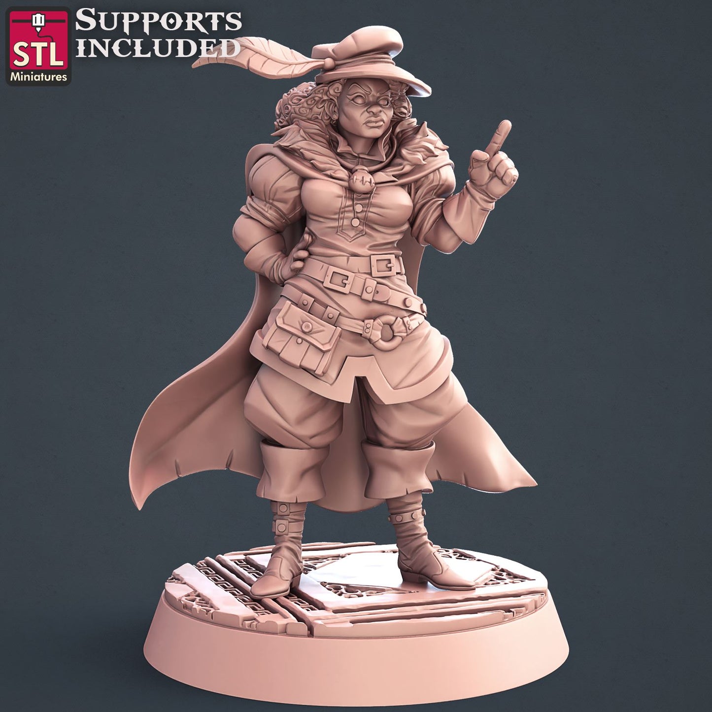 Guild Master Female Printable 3D Model STLMiniatures