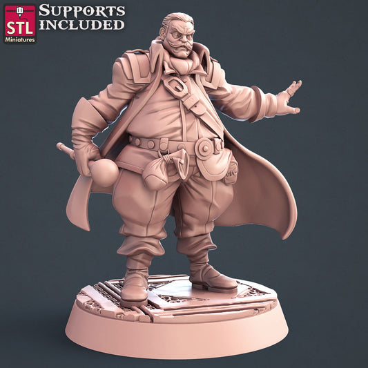 Guild Master Male Printable 3D Model STLMiniatures