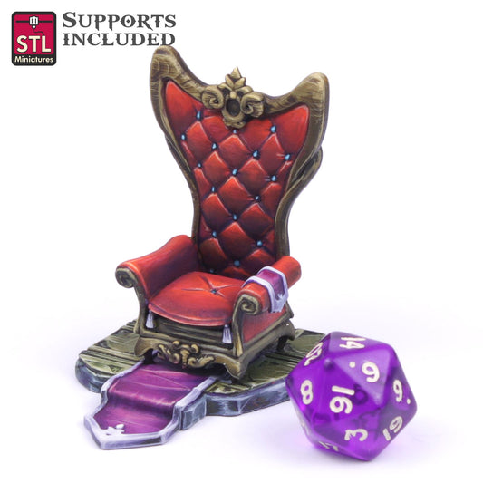 Guild Master Throne Printable 3D Model STLMiniatures