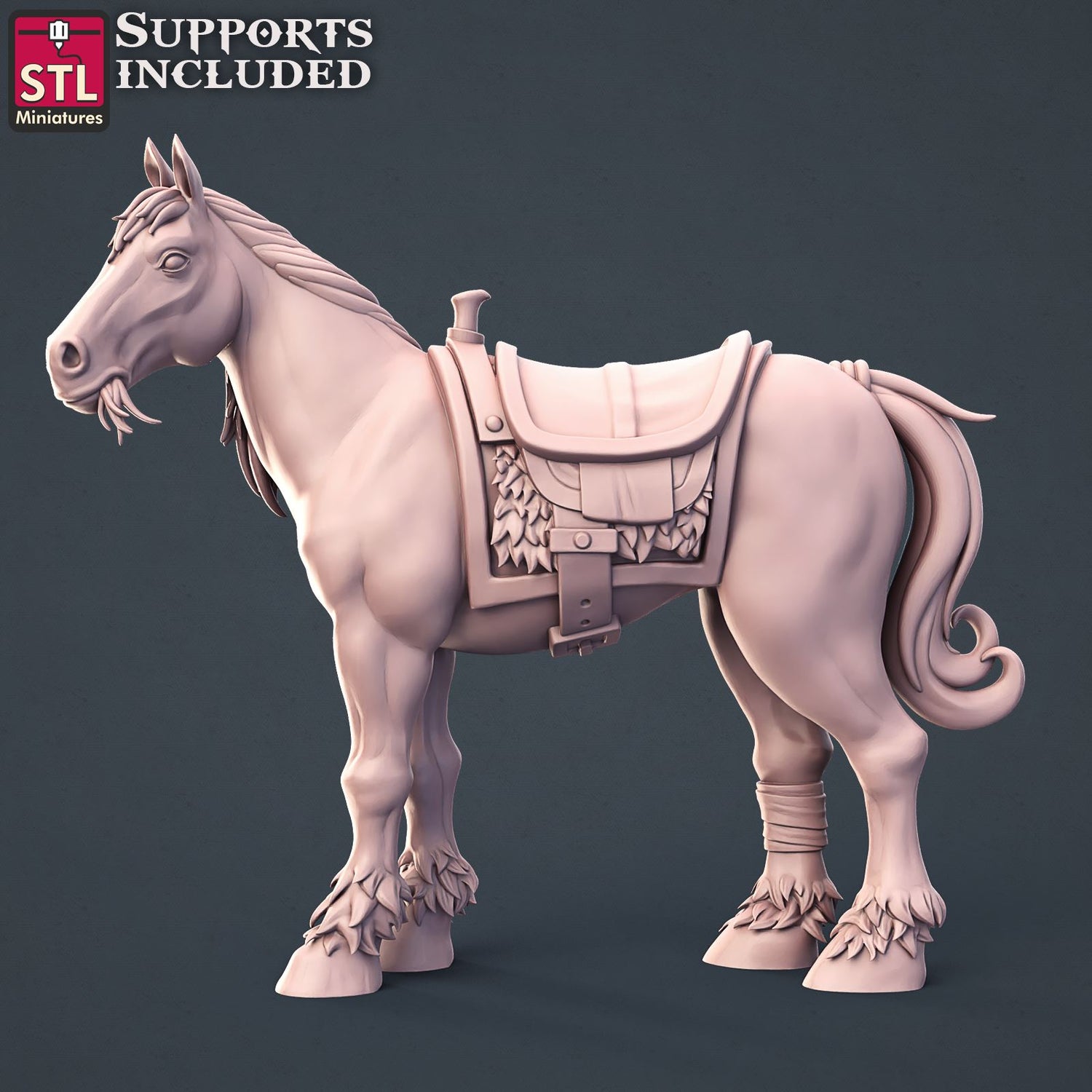 Horse Trainer Horse A Printable 3D Model STLMiniatures