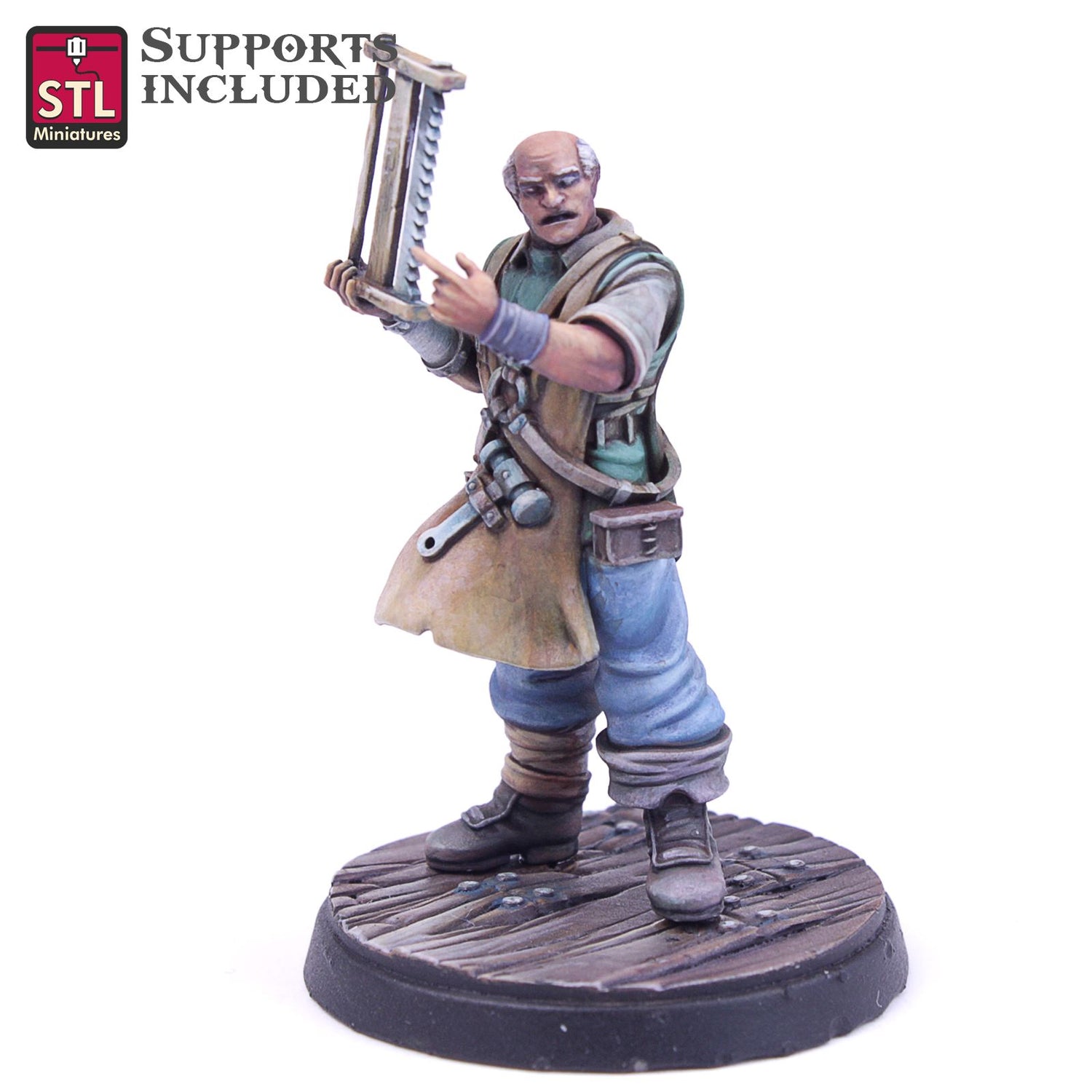 Human Carpenter Male Printable 3D Model STLMiniatures