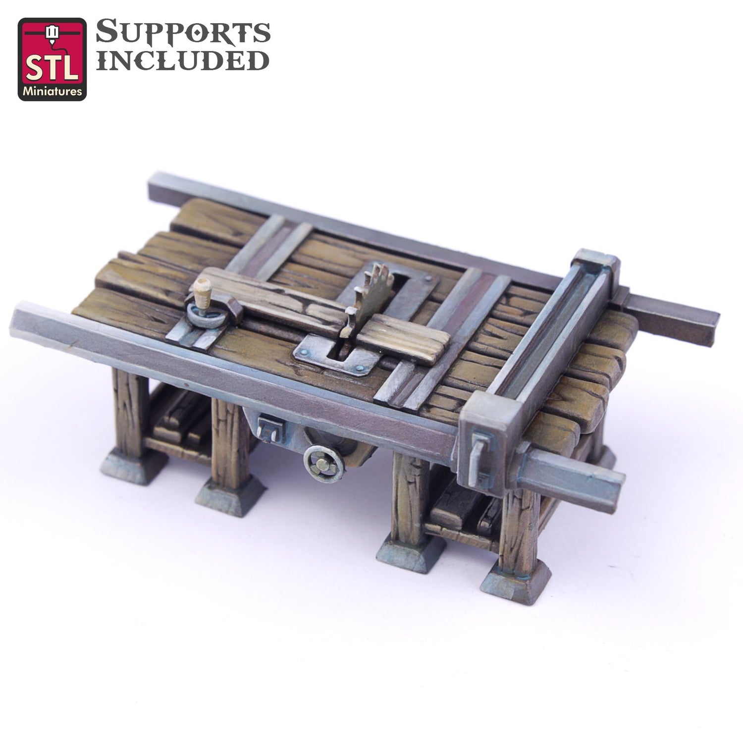 Human Carpenter Tablesaw Printable 3D Model STLMiniatures