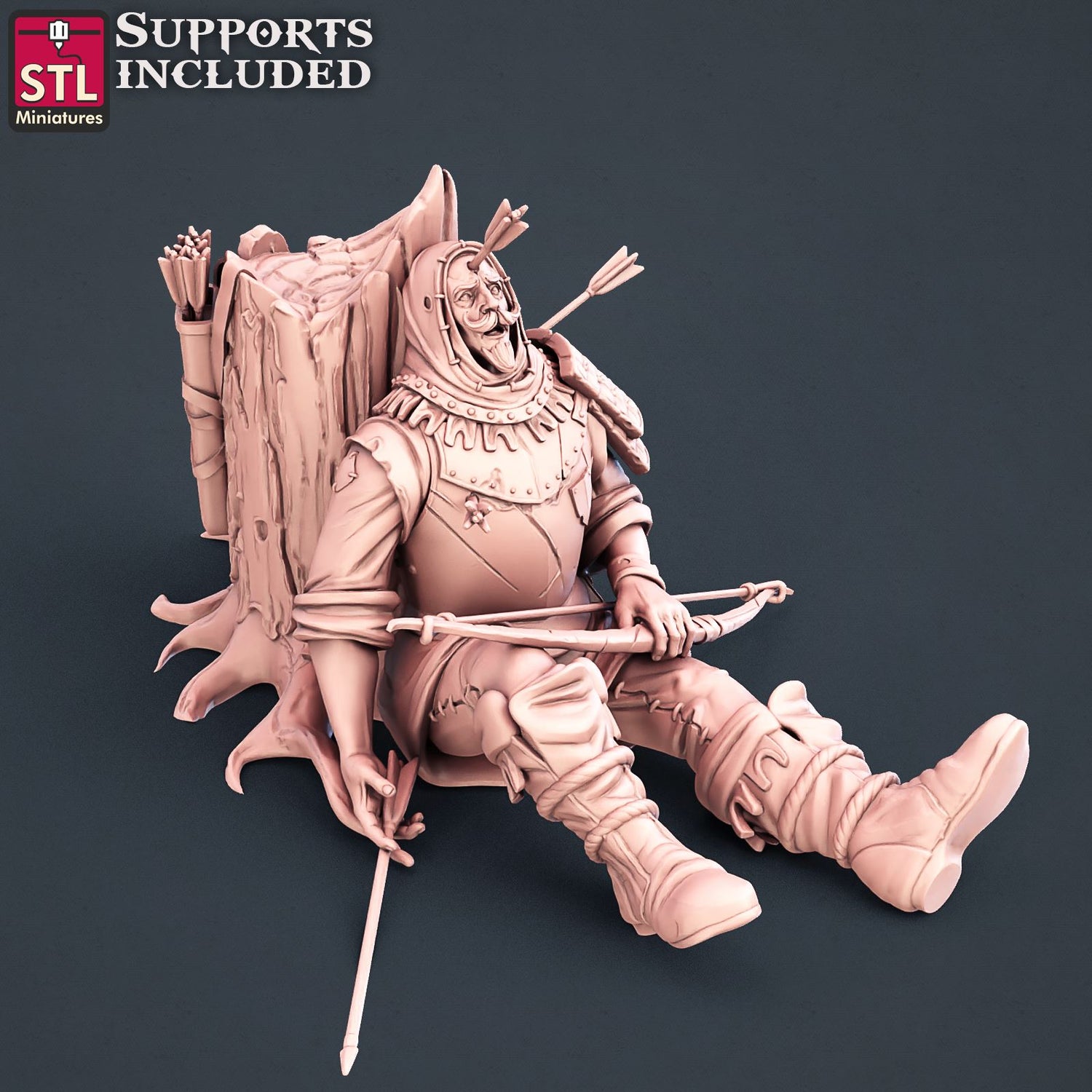 Injured Villager E Scale Models STLMiniatures